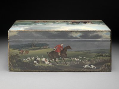 Caja de Cigarros pintada con Escenas de Impresiones de Taglioni, c.1840 de English School